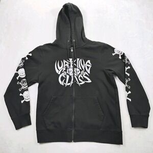 Lurking Class by Sketchy Tank Bones‎ Zipped Hoodie Skulls Jacket,  Medium